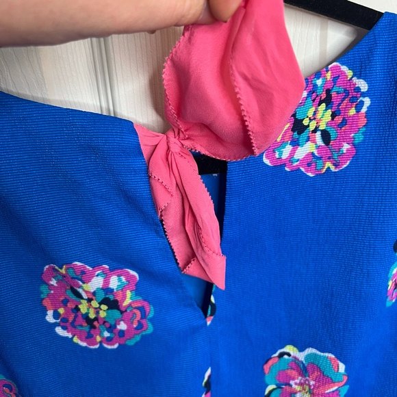 Lily Pulitzer Royce Blue of Corsage Auburn Dress Floral Small - Picture 10 of 10